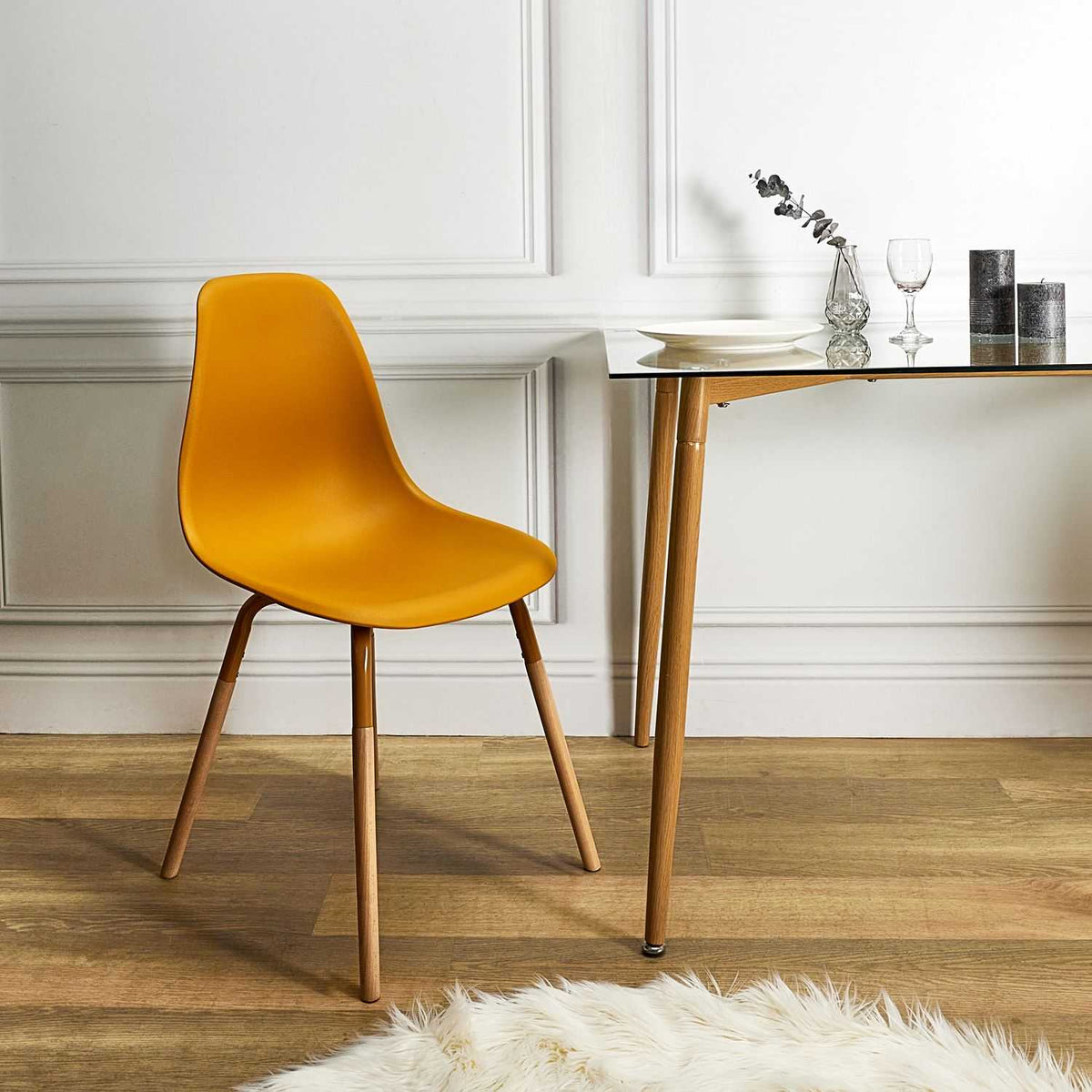 CHAISE PP PHENIX MOUTARDE