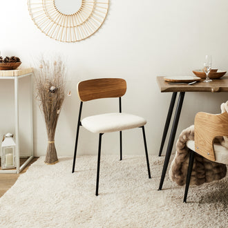 CHAISE BOUCLETTE LOKI - LOT DE 4