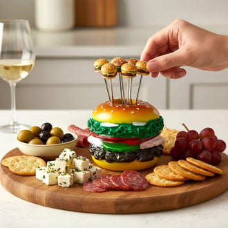 PIQUE APERO X5 FORME HAMBURGER LUDIQUE