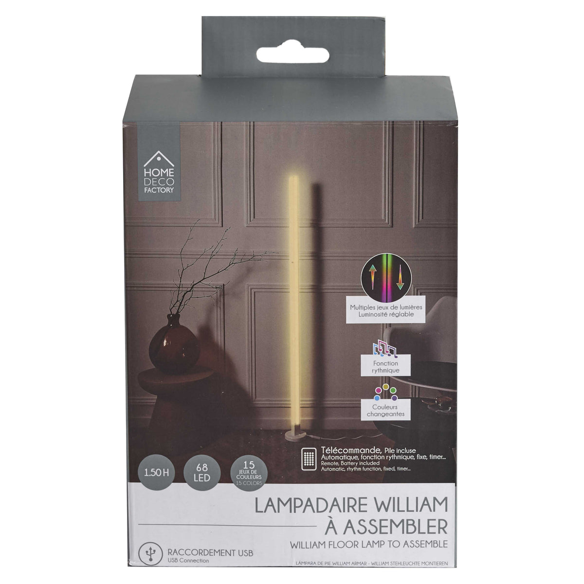 TUBE LED 151CM AVEC TELECOMMANDE A MONTER