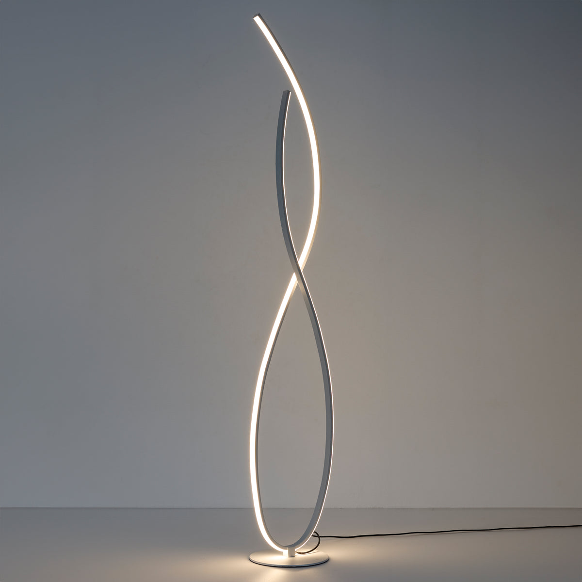LAMPE DESIGN SPIRALE BLANC FROID