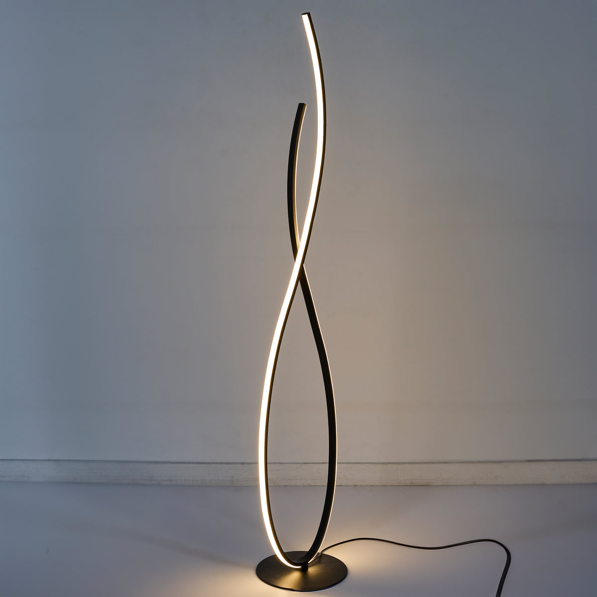 LAMPE DESIGN SPIRALE NOIR