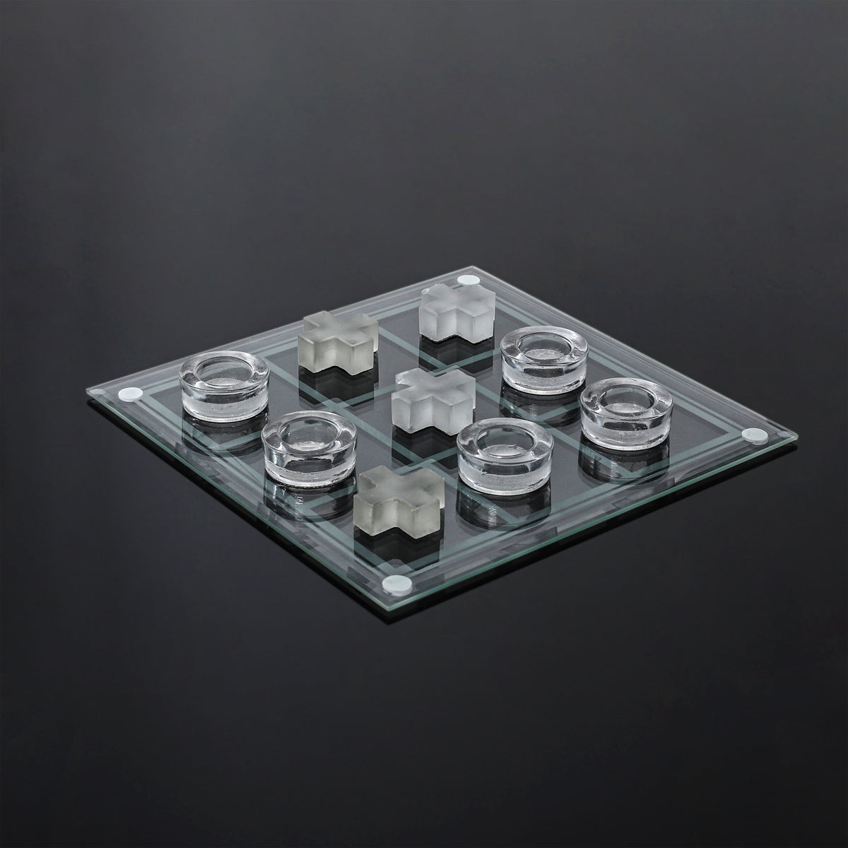 JEU DU TIC TAC TOE EN VERRE