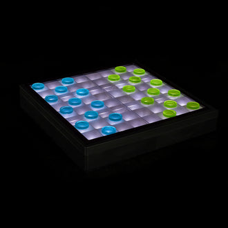 JEU DE DAMES TRANSPARENT LED