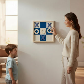 TIC TAC TOE MURAL EN BOIS