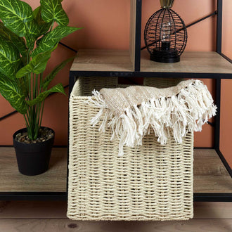 CUBE DE RANGEMENT TRESSE PLIABLE