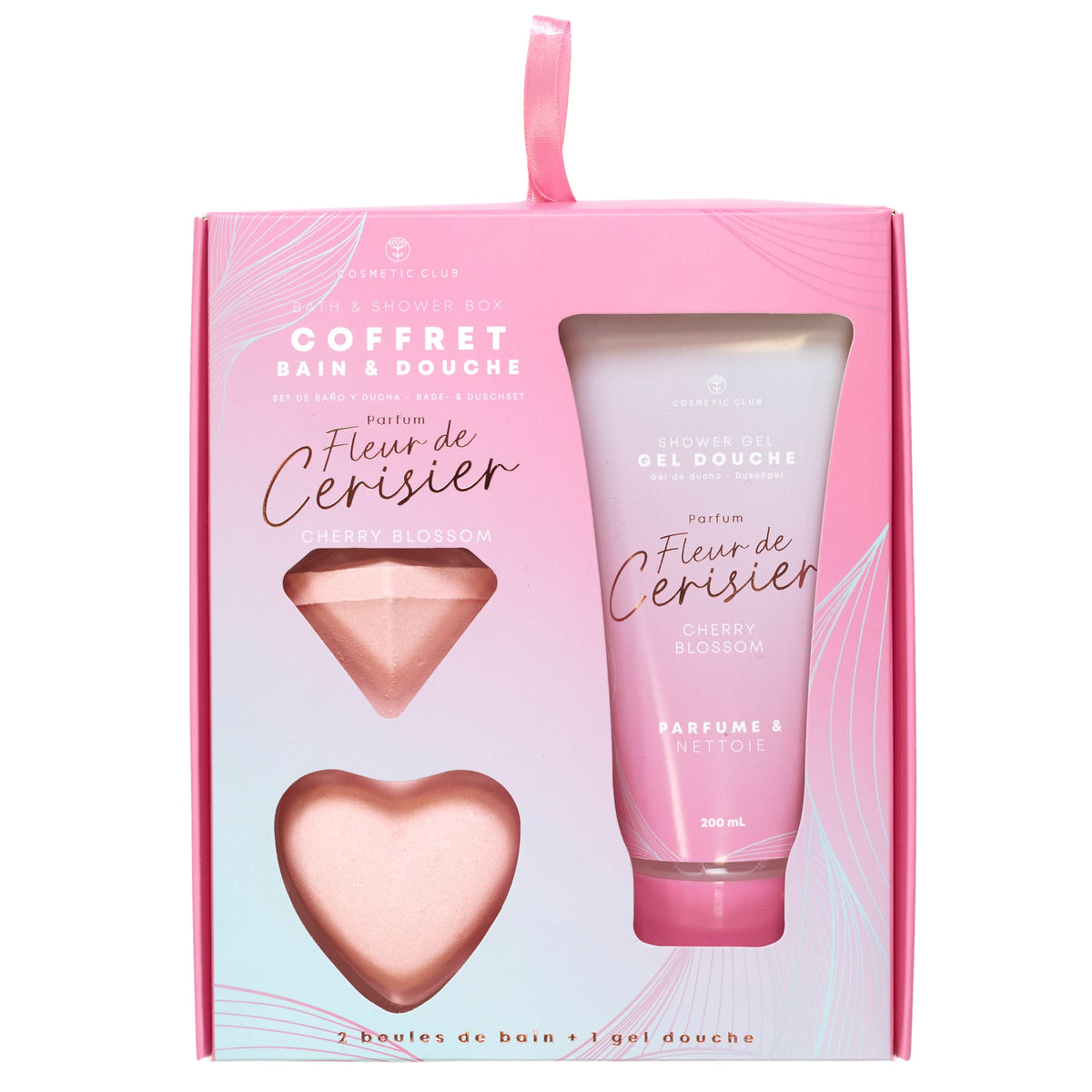 COFFRET BAIN FLEUR DE CERISIER 3 PCS
