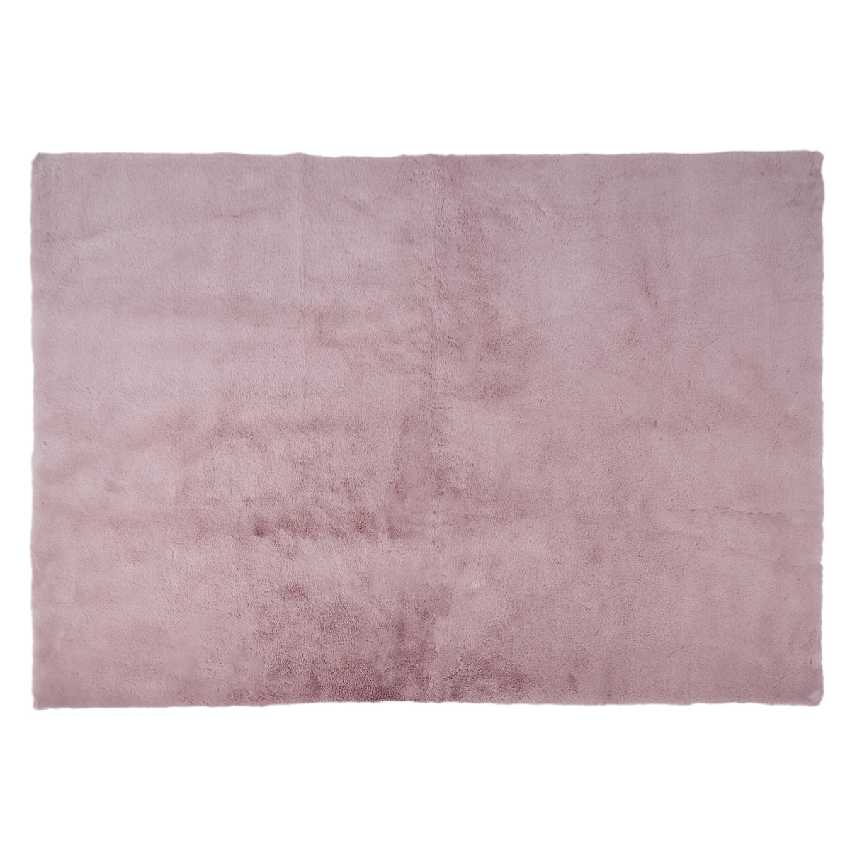 TAPIS IMITATION FOURRURE FIN ROSE 120X170CM