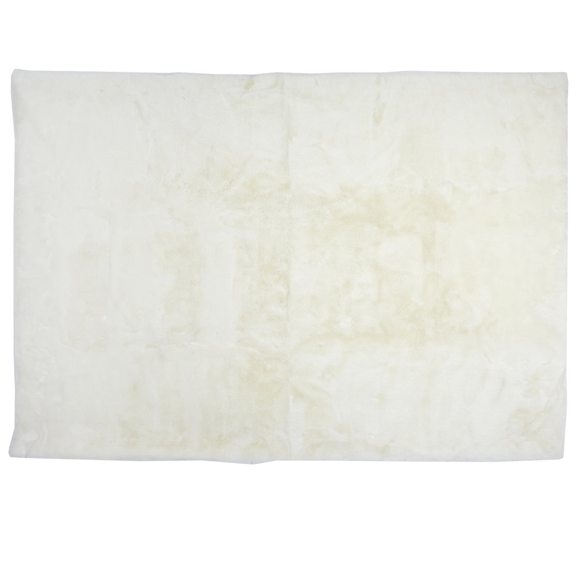 TAPIS IMITATION FOURRURE FIN ECRU 120X170CM