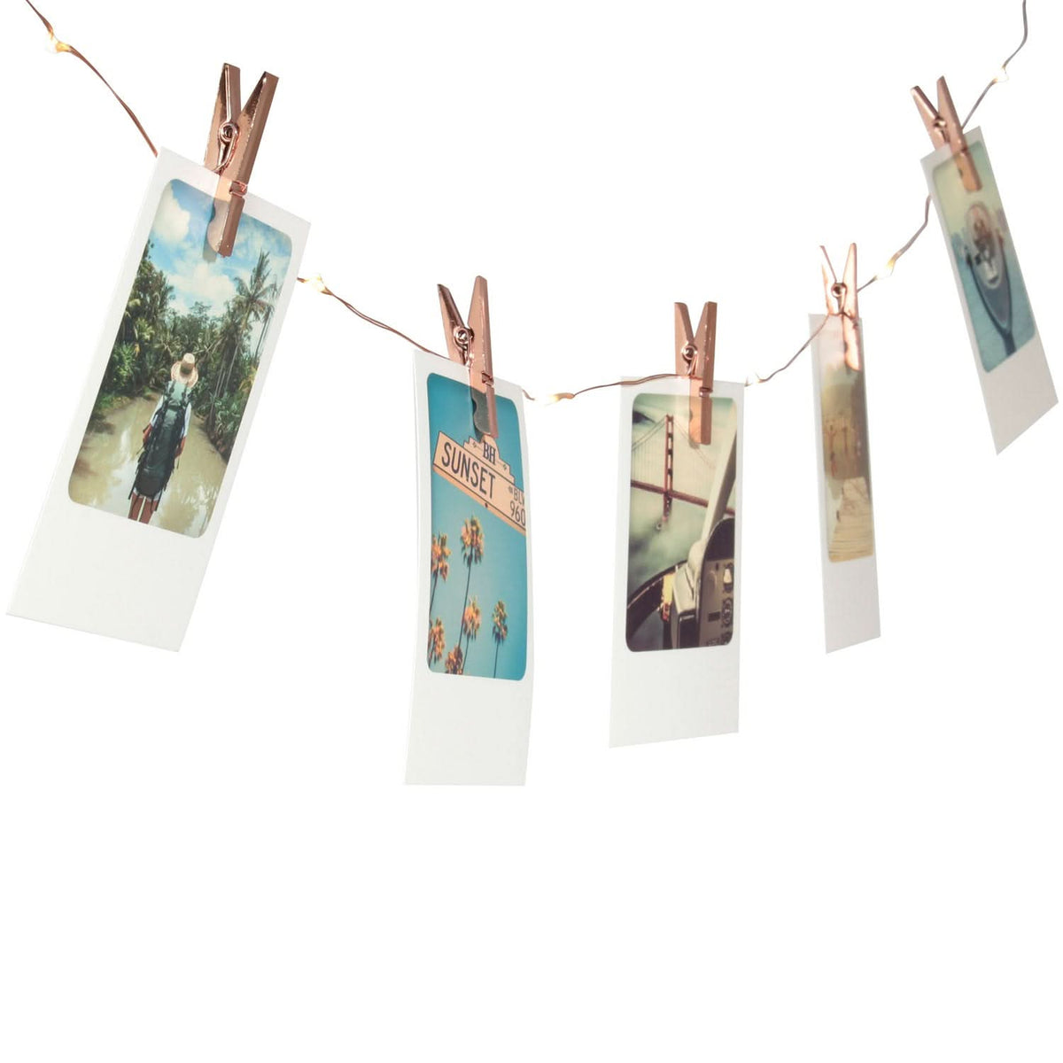 GUIRLANDE PHOTOS CLIPS ROSE GOLD