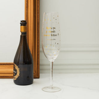 VERRE PROSECCO XL JE CHANTE COMME CELINE