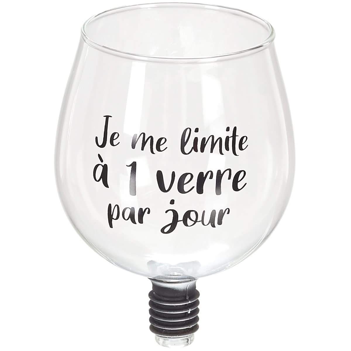 VERRE EMBOUT DE BOUTEILLE