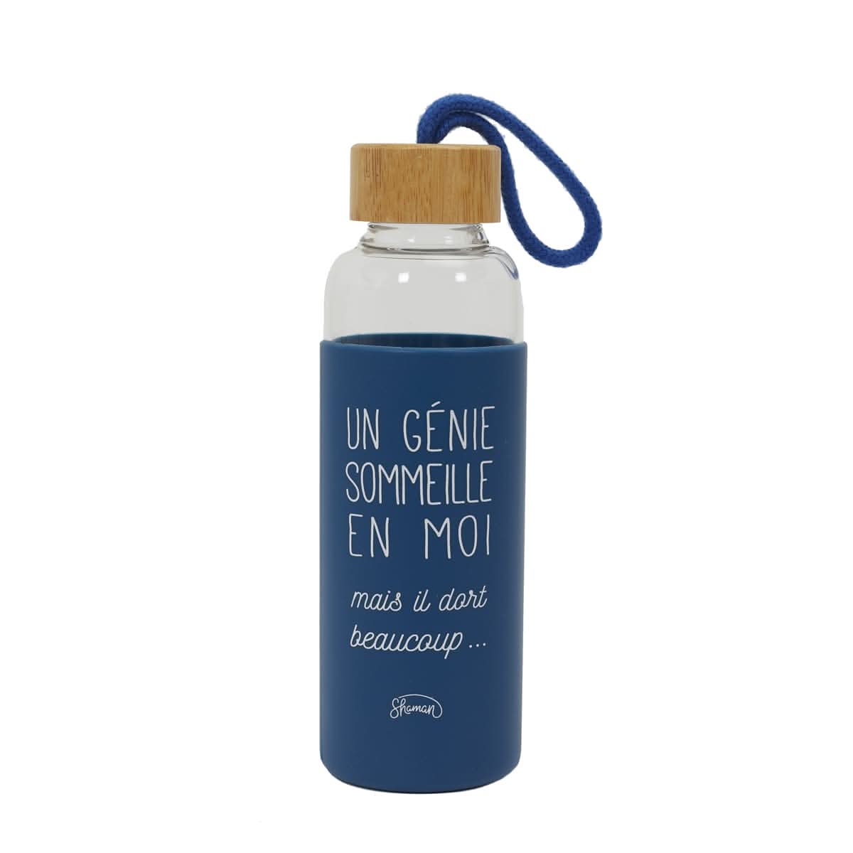 GOURDE EN VERRE UN GENIE SOMMEILLE EN MOI