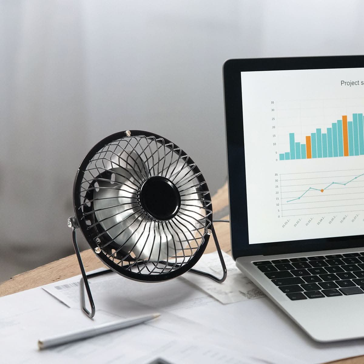 VENTILATEUR USB NOIR