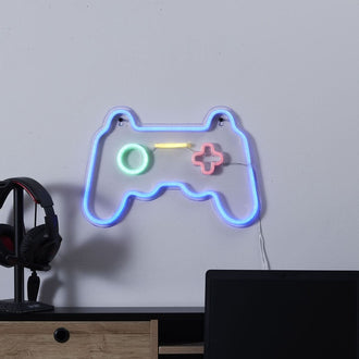 LAMPE EFFET NEON LED MANETTE DE JEU